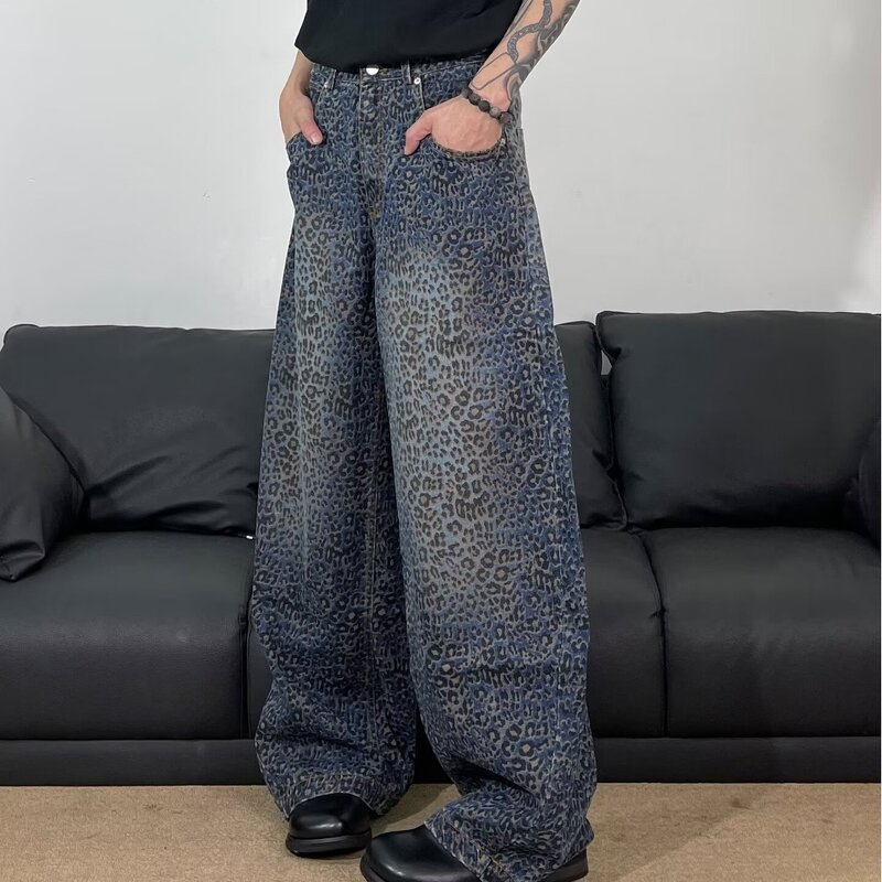 Men's Jean Shorts Manufacturer - OEM Men High Street Straight-Leg Loose Fit