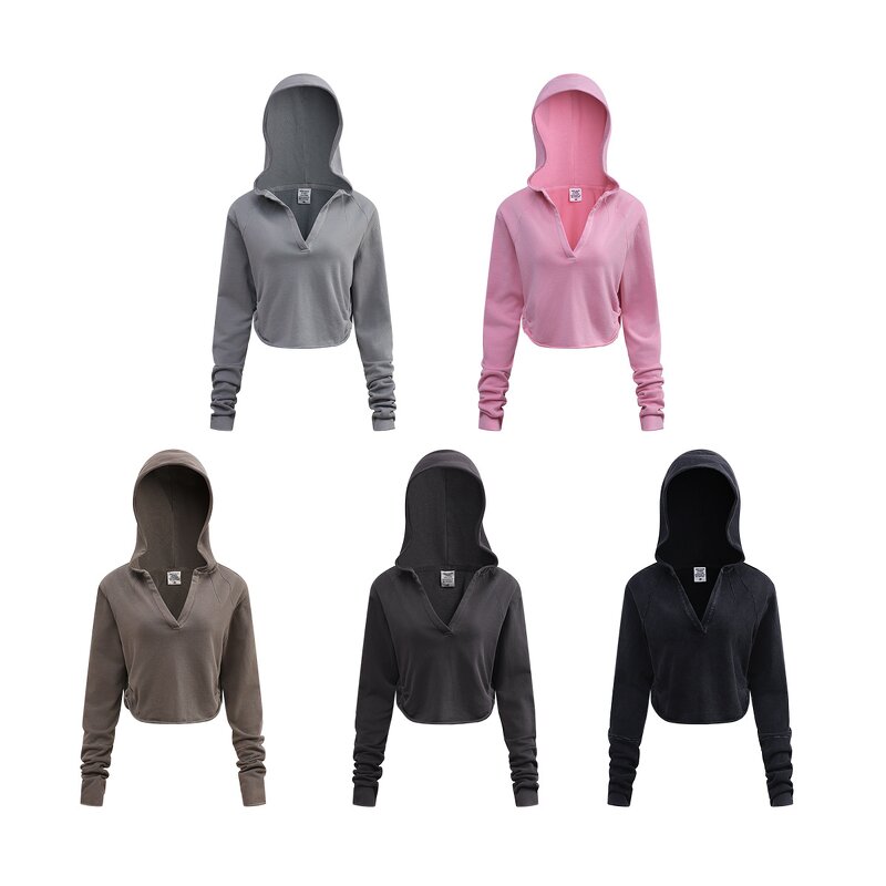 Women's Shirt Manufacturer - OEM Women's Sexy V-Neck Button Long Sleeve Solid Slim