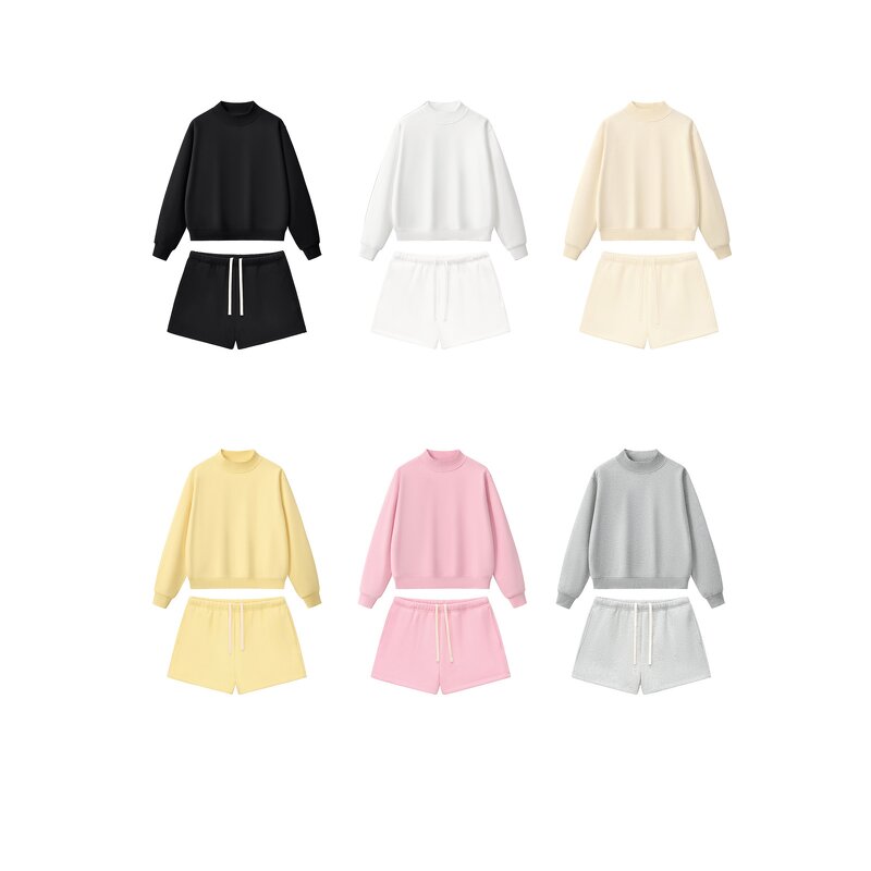 Women's Sweater Shorts Set Supplier - OEM New Knitted Casual Sports Sexy Coat High Waist