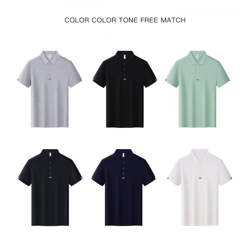 Men's Polo Shirt Supplier - OEM Custom Blank logo Cotton Polyester Knitted Button