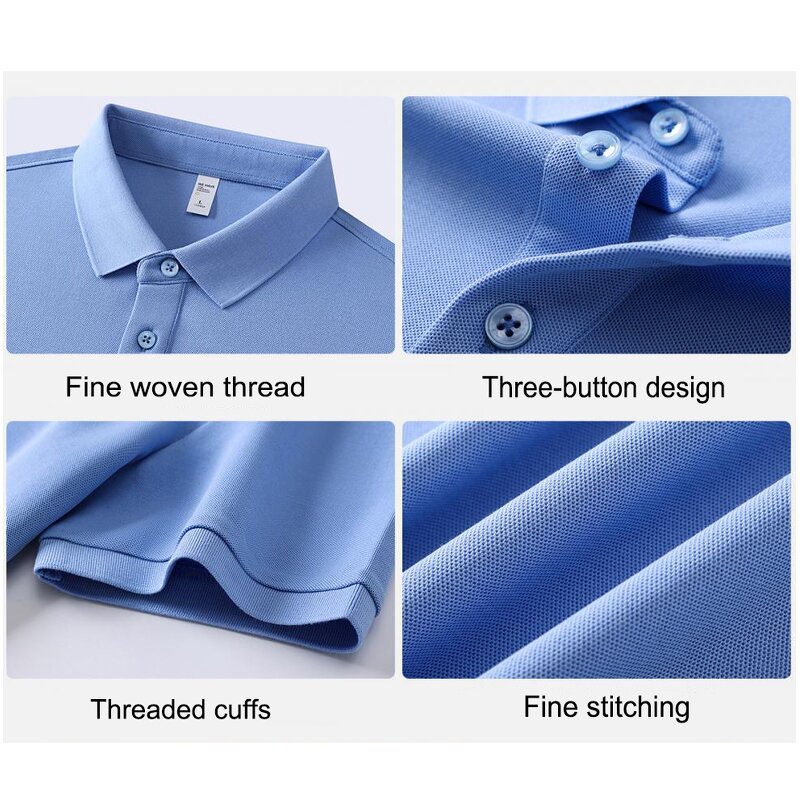 Men's Polo Shirts Supplier - OEM High Quality Cotton Polyester 220G Golf