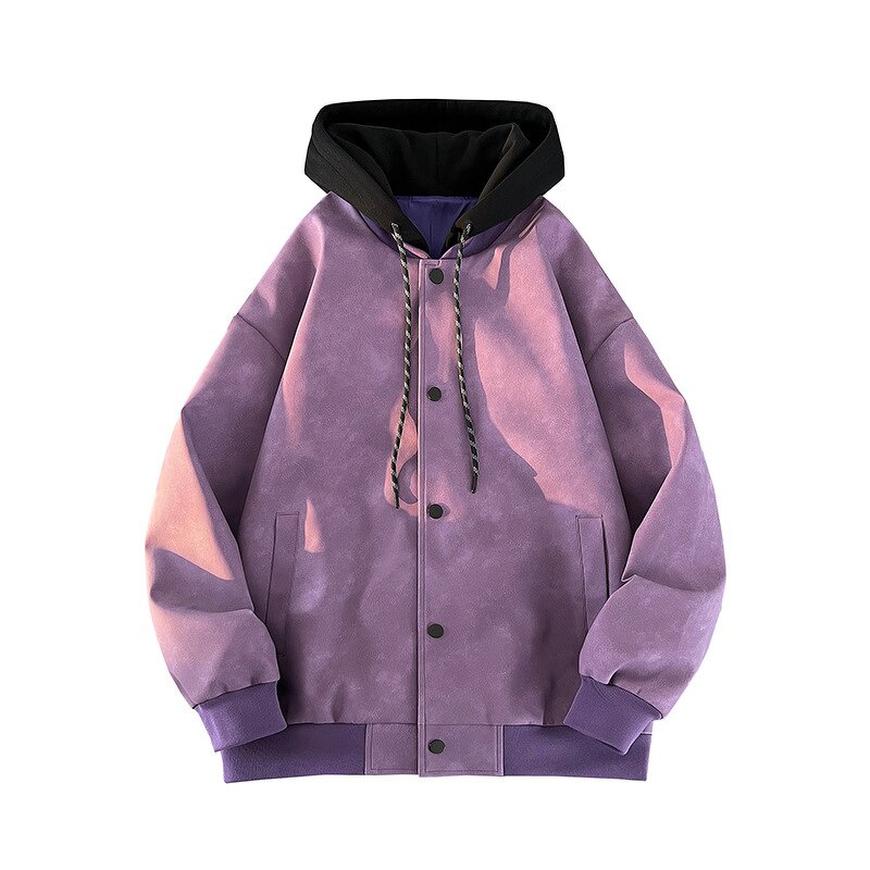 Men's Bomber Jacket Manufacturer - OEM Custom Winter Solid Rabbit Fur Casual Zipper