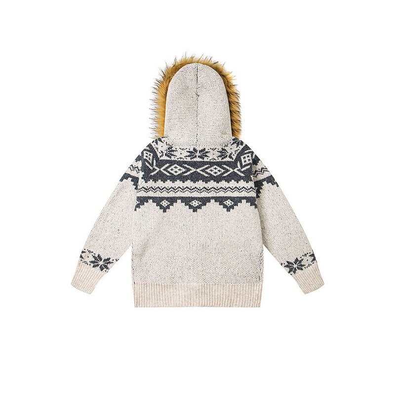 Men's Cardigan Sweater Factory - OEM 2025 Winter New Style Hip Hop Diablo Skull Jacquard