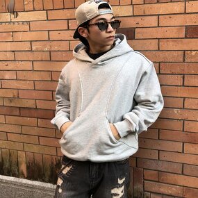 Men's Hoodie Manufacturer - OEM Custom Black Solid Oversized Hooded Sweater Zipper