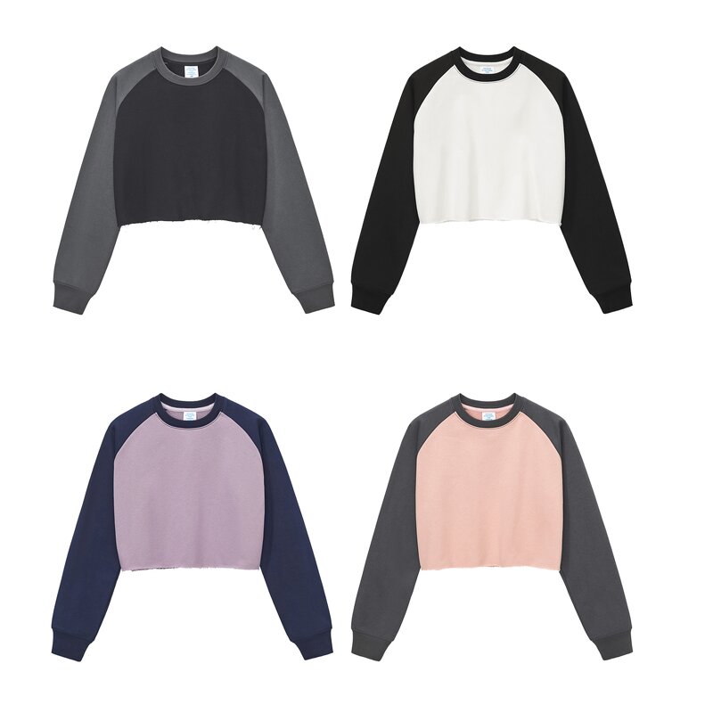 Women's Sweatshirt Set Factory - OEM 2025 American Retro Hooded Pullover Fleece-Lined