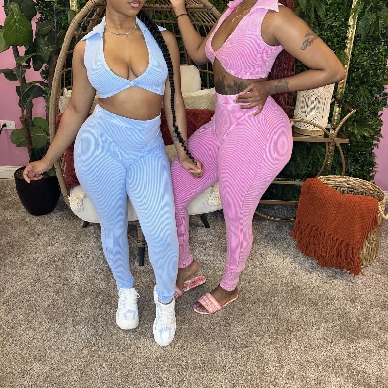 Women's Two Piece Set Factory - OEM 2024 New Arrivals Multi Color Patchwork Long Sleeve