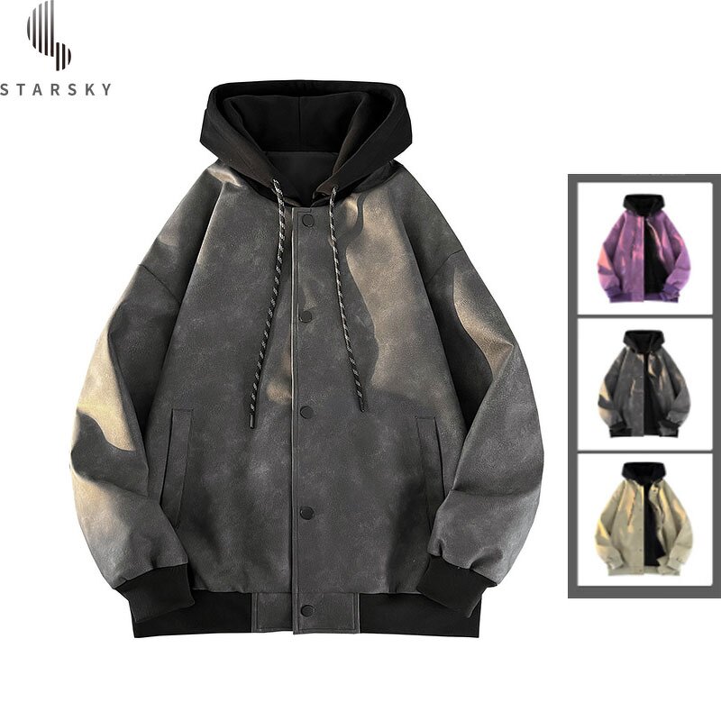 Men's Bomber Jacket Manufacturer - OEM Custom Winter Solid Rabbit Fur Casual Zipper