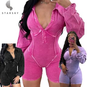 Women's Bodysuit Manufacturer - OEM 2025 Spring Women Lady Outfits Clothing Bodysuit