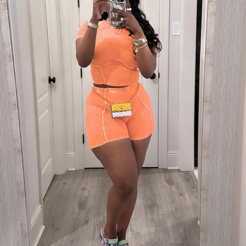 Women's Two-piece Set Manufacturer - OEM Women Clothing Fashion Sexy Hollow Button Knitted