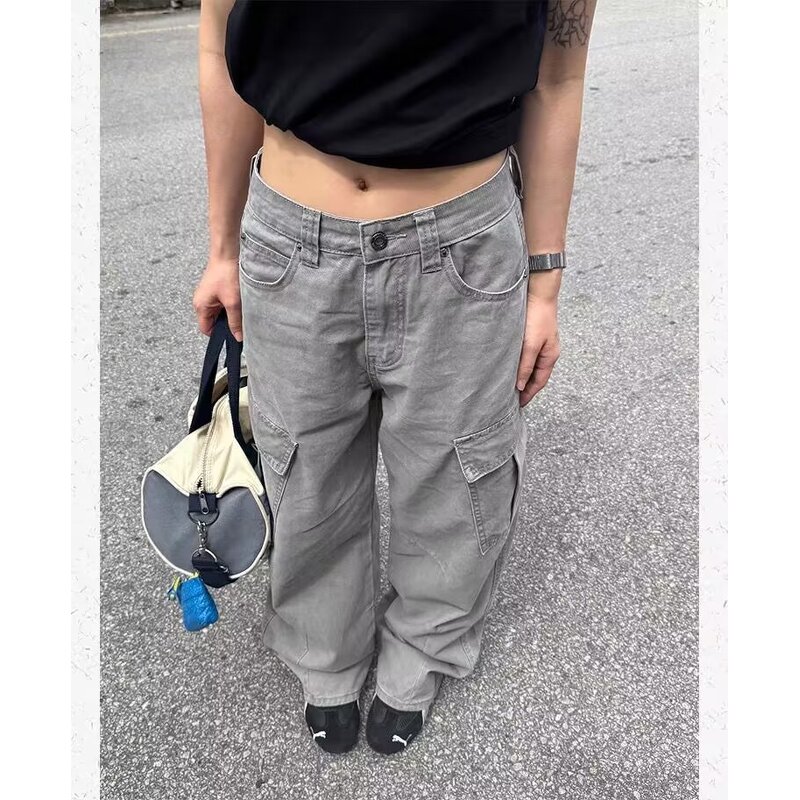 Women's Jeans Manufacturer - OEM Custom Vintage Baggy Ripped Wash Denim Loose