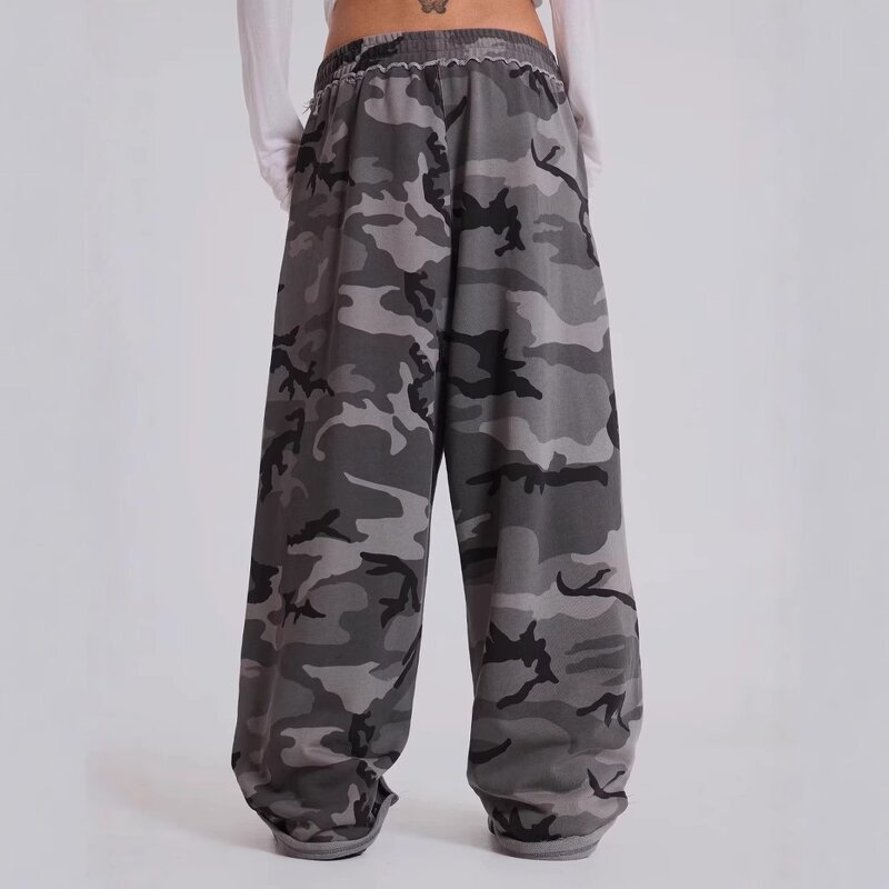 Women's Sweatpants Manufacturer - OEM Women's Casual Ripped Oversized Street Loose