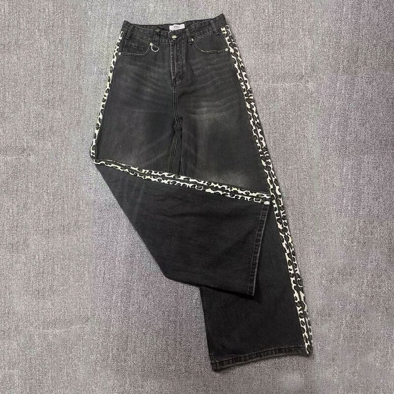 Tracksuit Supplier - OEM High Street French Terry Leopard Print Double Layer