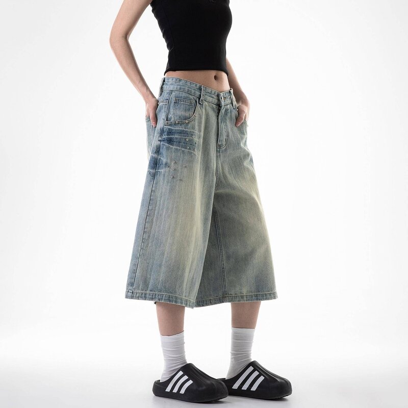 Men's Cargo Shorts Supplier - OEM Custom American Style Retro Washed Loose