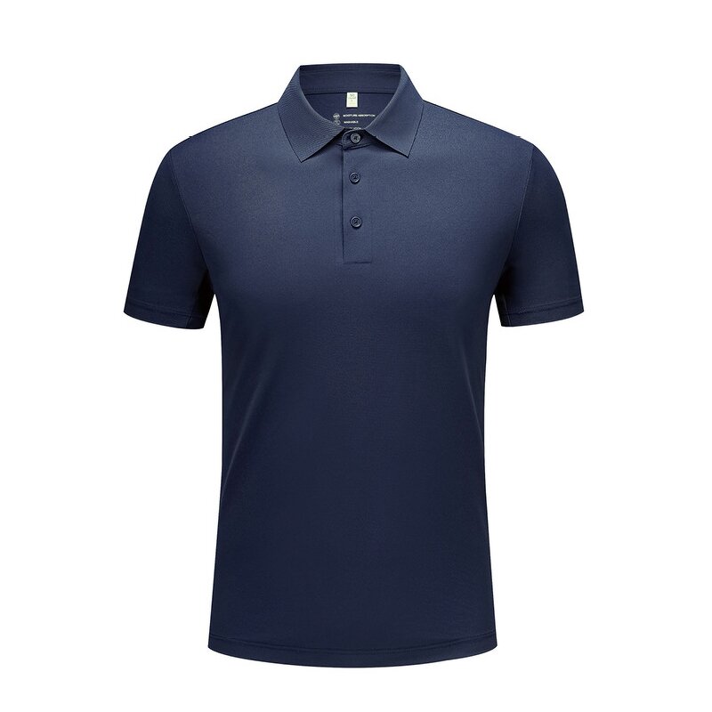 Men's Polo Shirts Supplier - OEM Men's Casual Short-Sleeved Knitted Custom Logo