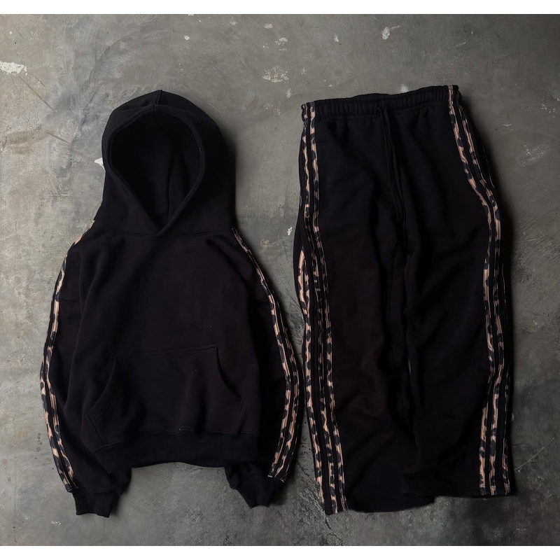 Men's Hoodie Set Factory - OEM Custom Men's Casual Sports Embroidered Cropped