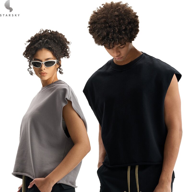 Men's Tank Top Factory - OEM Men's Summer Fitness Vest Pure Cotton Embossed