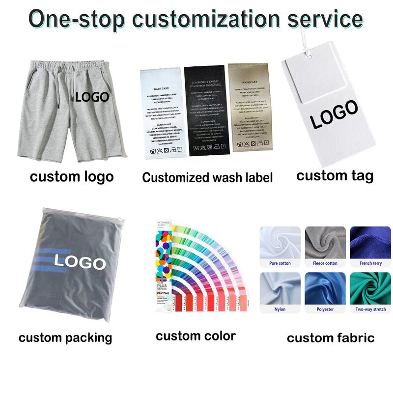 Men's Joggers Shorts Manufacturer - OEM Custom Men's 500G Elastic Waist Gym