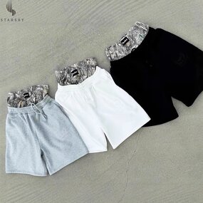 Men's Shorts Manufacturer - OEM American Style Knitted Elastic Waist Straight