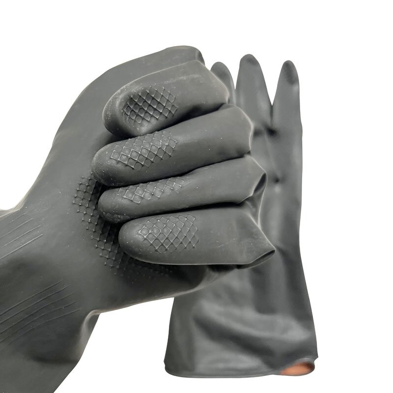 Rubber Gloves Factory - OEM Individually Packed Orange Latex Rubber