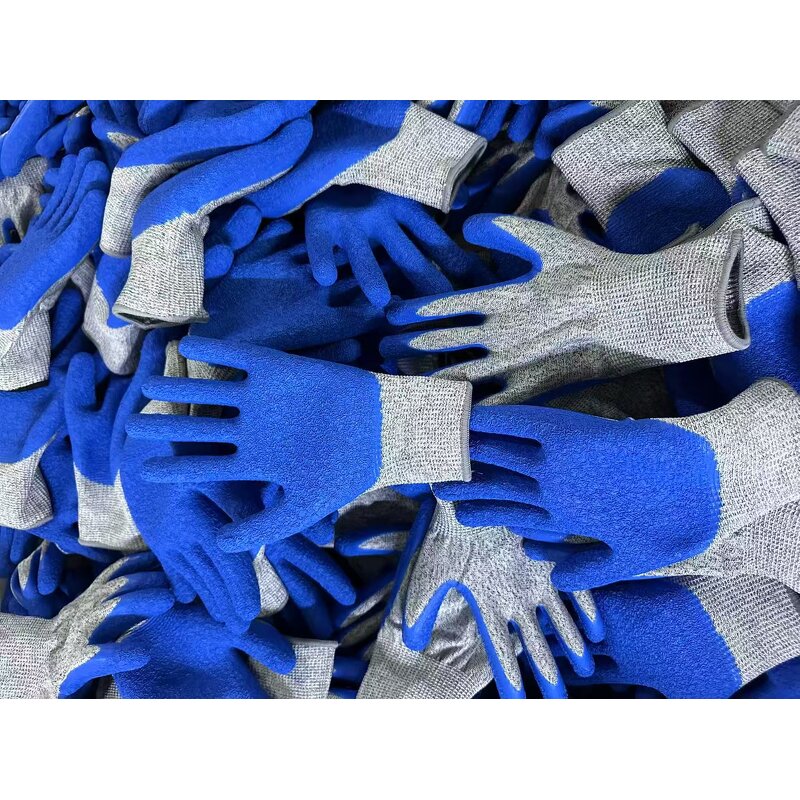Cut Resistant Gloves Manufacturer - OEM Wrinkle Latex Rubber Coated