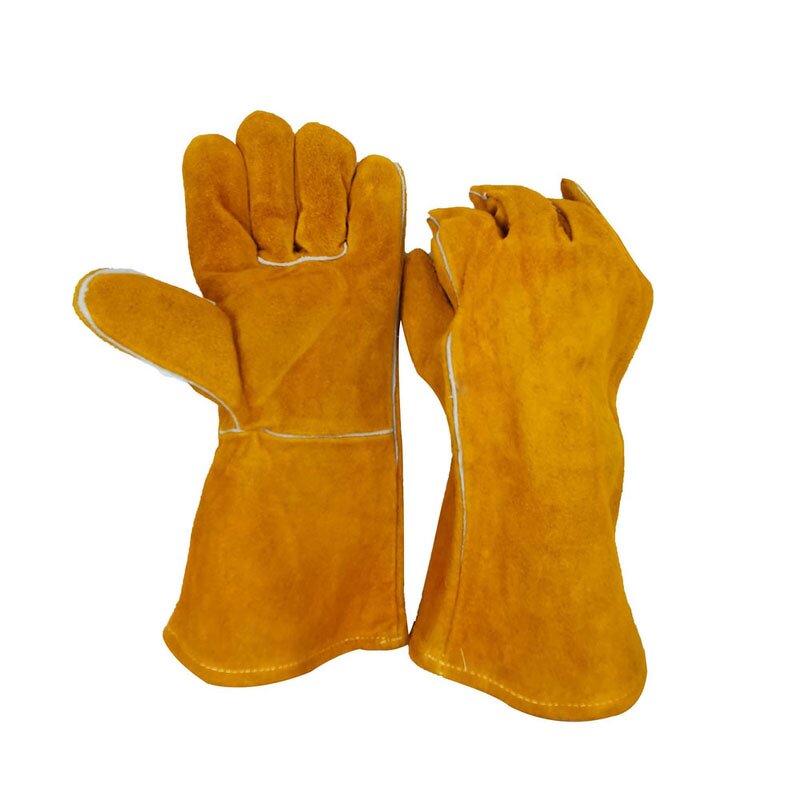 Long Welding Gloves Factory - OEM High Quality 14 Inch Yellow Cowhide