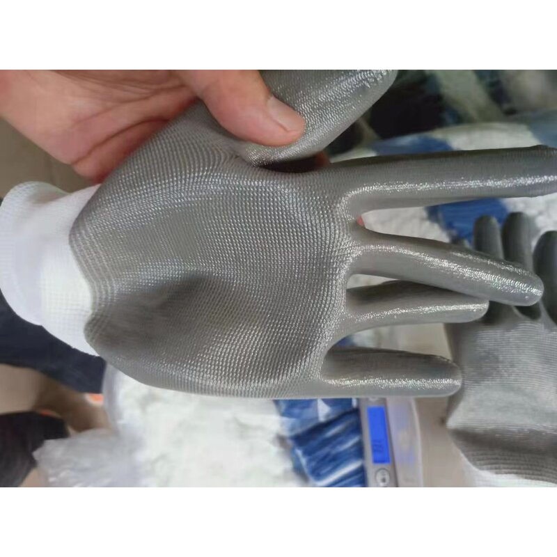 Construction Gloves Factory - OEM Custom Printed Logo 13G Seamless