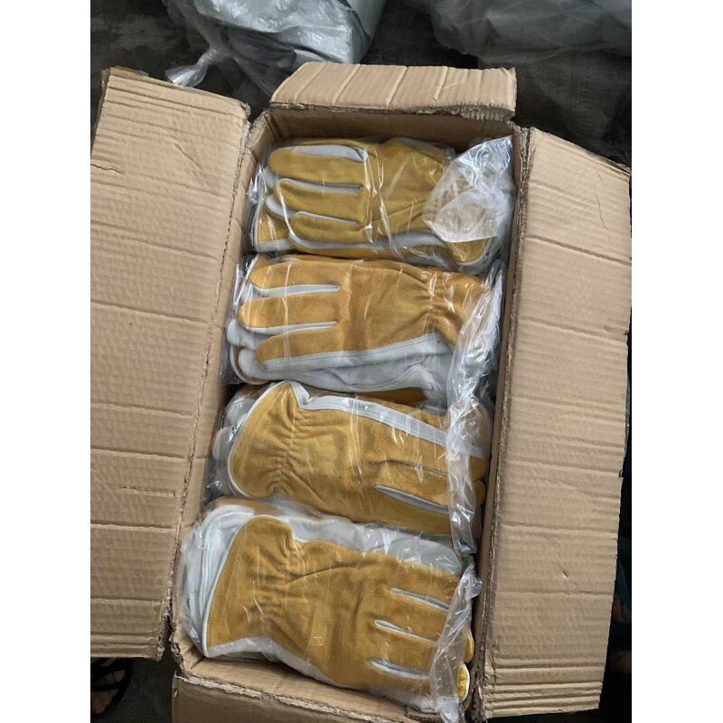 Leather Work Gloves Factory - OEM High Quality Cow Hide Split Grain