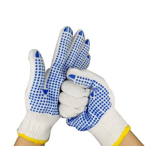 Cotton Work Gloves Manufacturer - OEM Dotted Comfortable Breathable