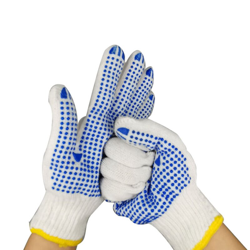 Cotton Work Gloves Manufacturer - OEM Dotted Comfortable Breathable
