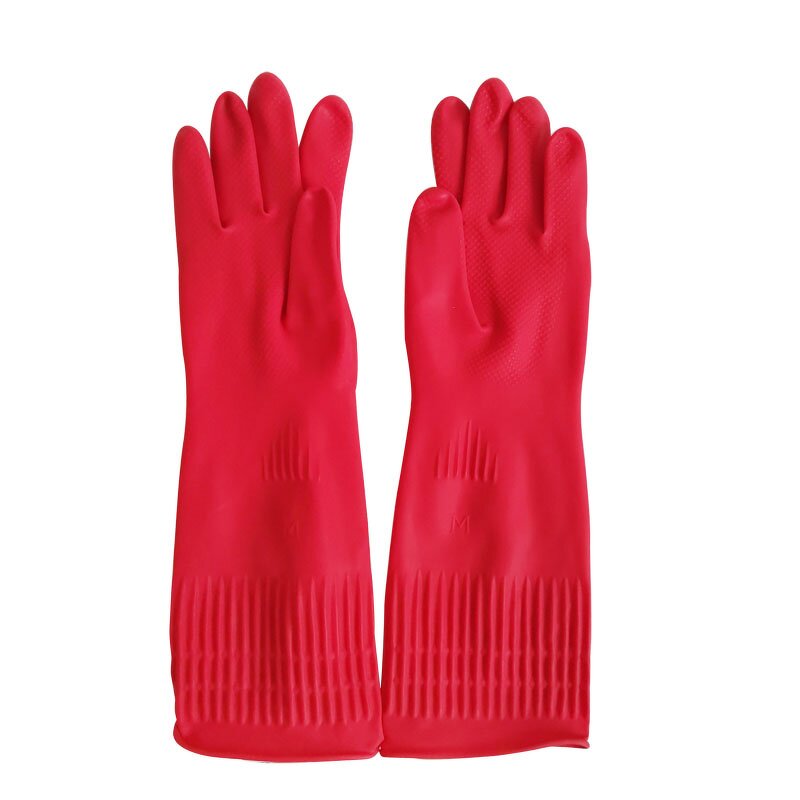 Rubber Hand Gloves Manufacturer - OEM Long Pink Red Yellow Reusable