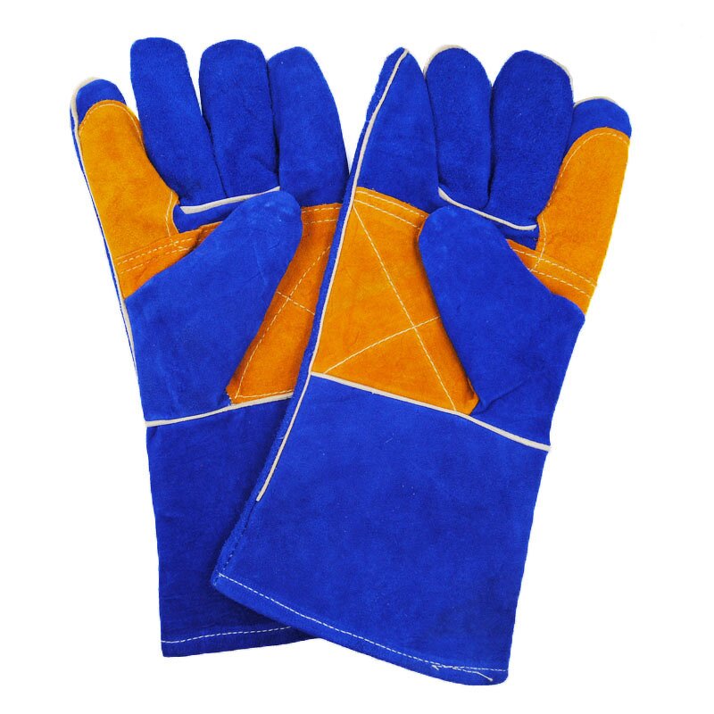 Welding Gloves Factory - OEM High Quality Long Cow Split Leather