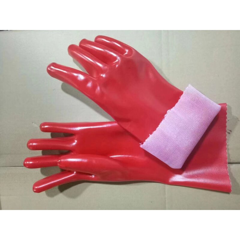 PVC Gloves Manufacturer - OEM 27-45cm Long Sleeve PVC Dipped