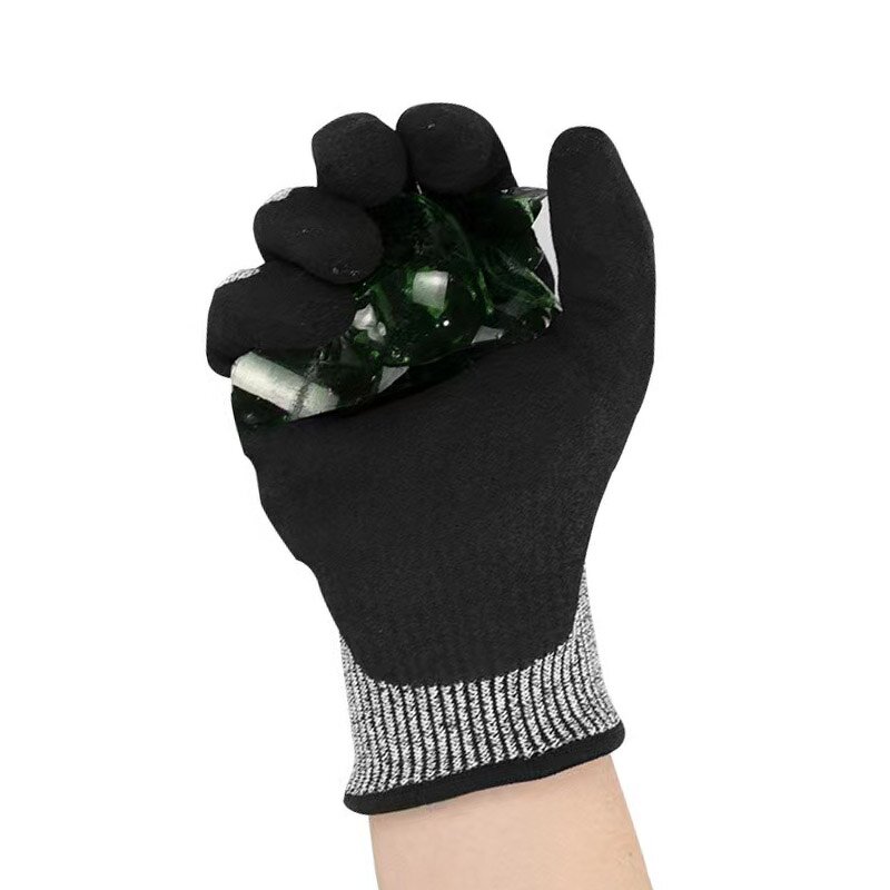 Hand Gloves Manufacturer - OEM Custom Logo A5 XL PU Glass Anti-Cut