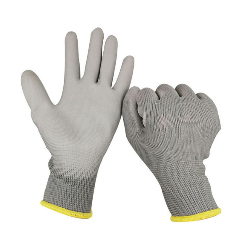 Working Gloves Manufacturer - OEM Custom Logo Anti-Slip 13G PU Palm