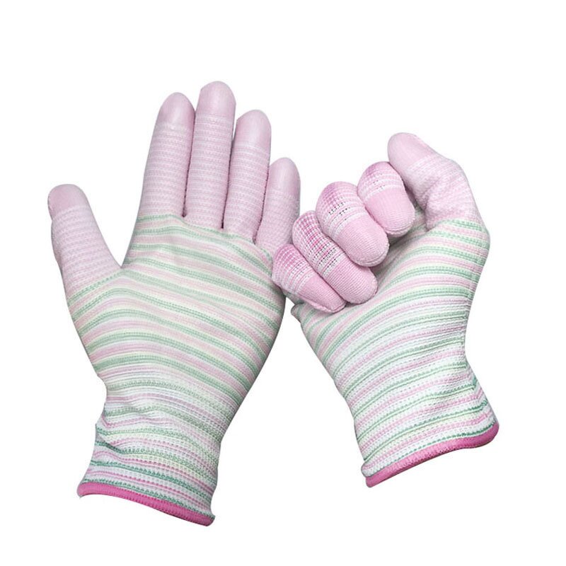 Zebra Gloves Manufacturer - OEM Anti-Static Women Kids Garden PU