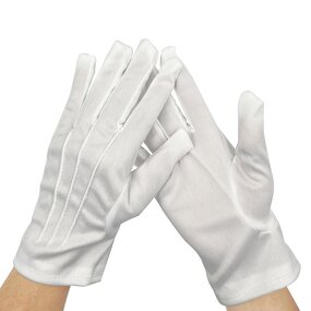 Cotton Gloves Factory - OEM 100% White Cotton Etiquette Children's