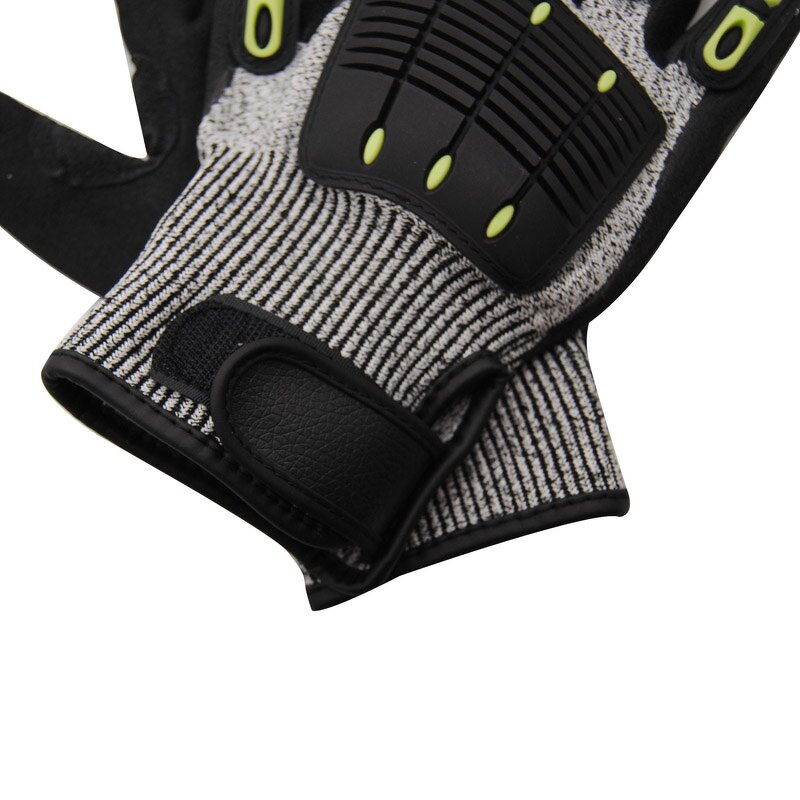 Anti Impact Gloves Manufacturer - OEM HPPE Glass Fabric Sandy Nitrile