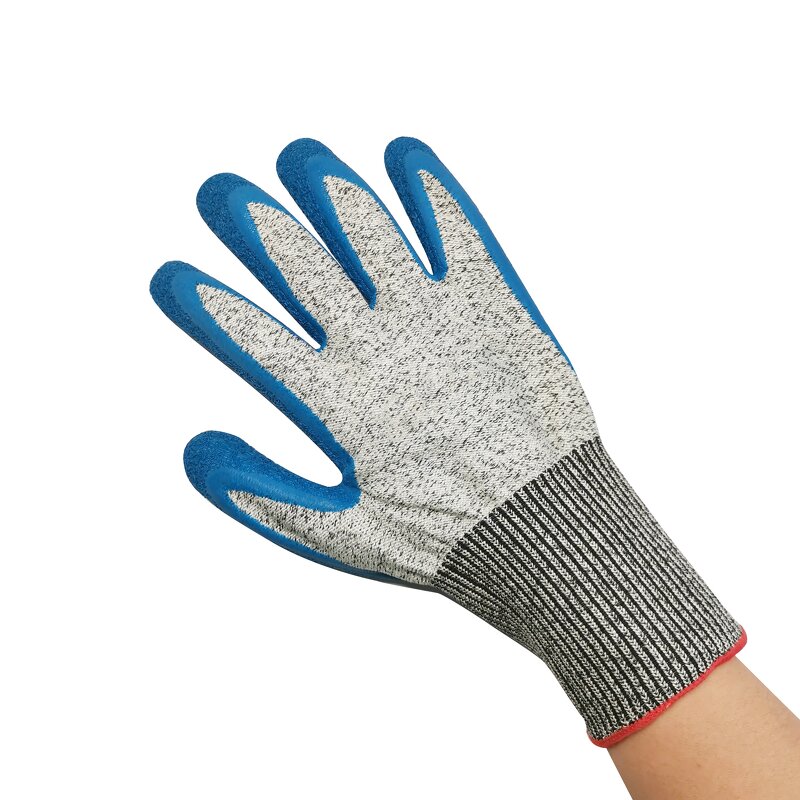 Cut Resistant Gloves Manufacturer - OEM Wrinkle Latex Rubber Coated