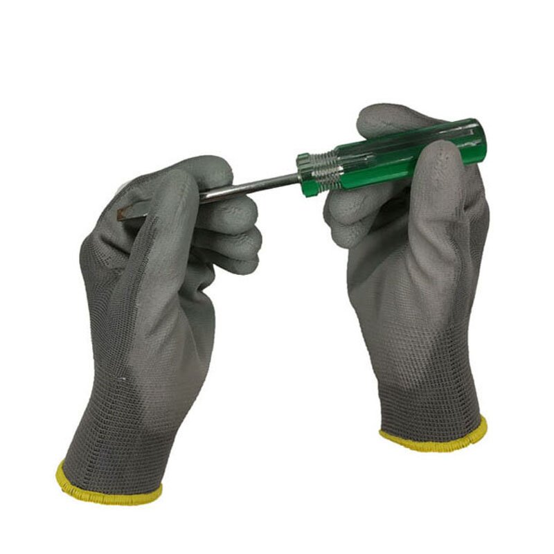 PU Palm Gloves Manufacturer - OEM Cheap 4131 13G Thin Polyester Dip