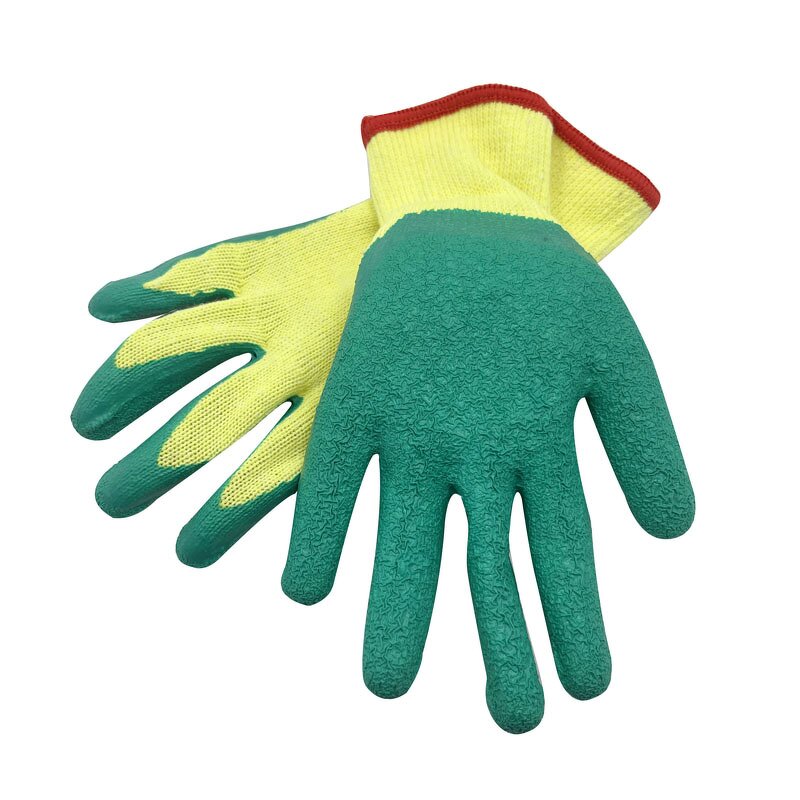 Work Gloves Factory - OEM Customized 10 Gauge Green Latex Coated