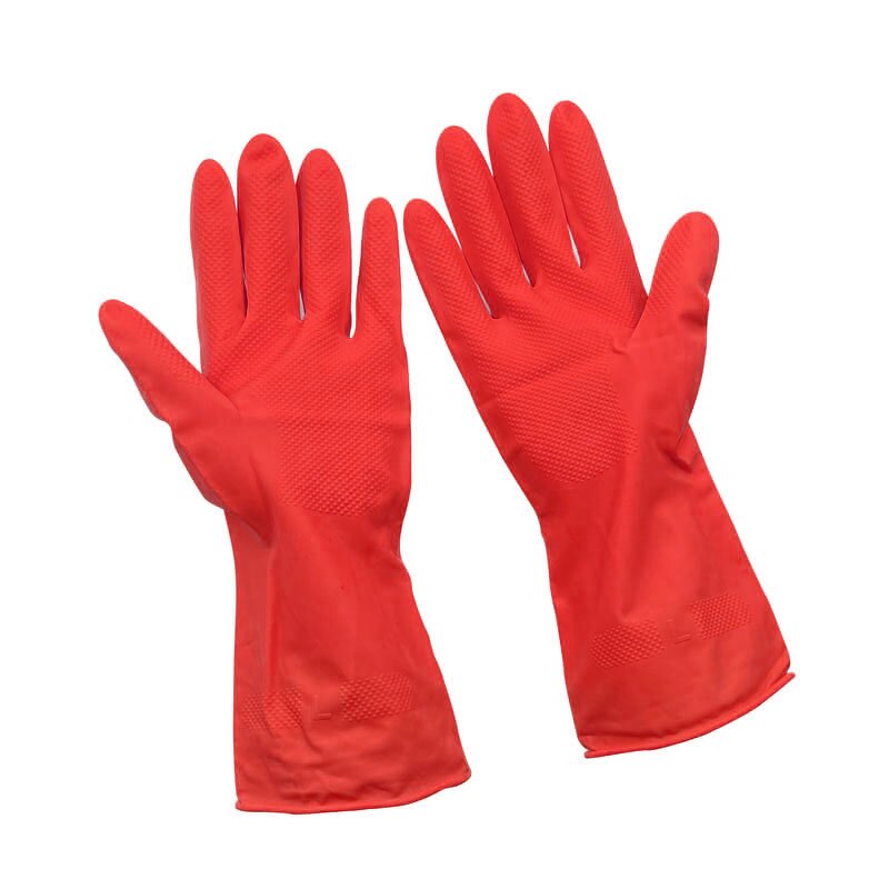 Long-Sleeve Kitchen Gloves Factory - OEM Wholesale Yellow-Orange Rubber