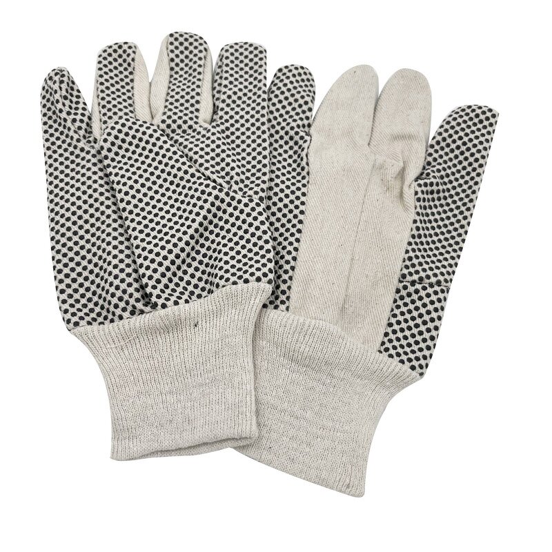 Rubber Grip Gloves Factory - OEM Wholesale Heavy Duty Black Canvas