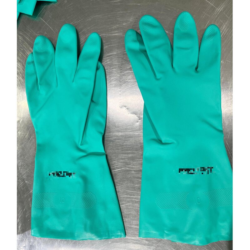 Nitrile Gloves Factory - OEM 15 Mil Green Nitrile Diamond Pattern