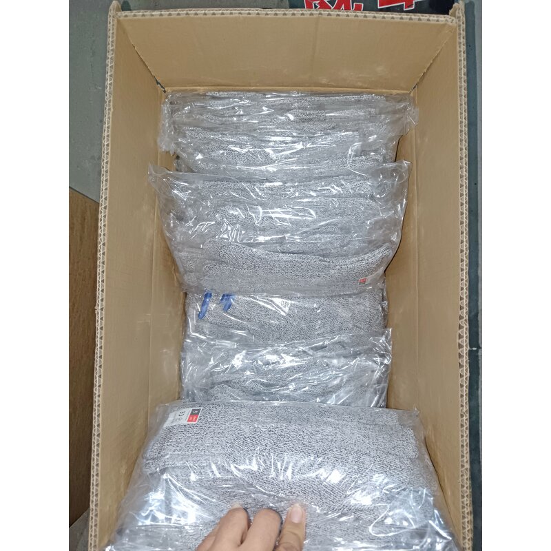 Cutting Gloves Manufacturer - OEM HPPE Glass Fiber Knitted Level 5