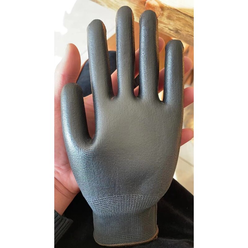 Gardening Gloves Factory - OEM Wholesale Polyester Dipped Black PU