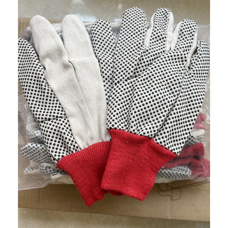 Rubber Grip Gloves Factory - OEM Wholesale Heavy Duty Black Canvas