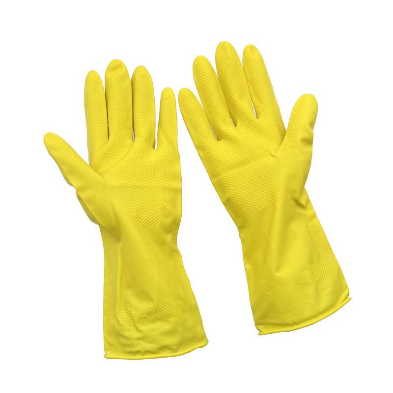 Dishwashing Gloves Factory - OEM 40G 50G 60G Yellow Reusable Latex