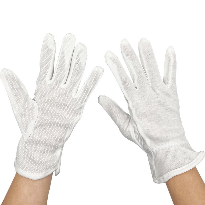 Cotton Gloves Manufacturer - OEM Custom Combed Cotton Jewelry Inspection
