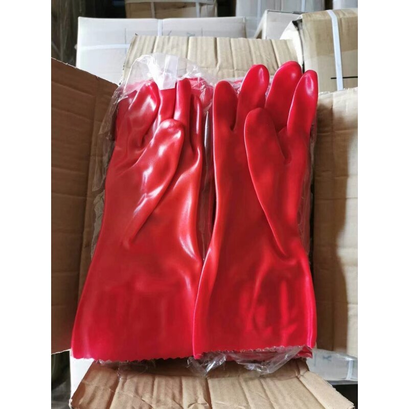 Industrial Gloves Manufacturer - OEM Blue Green Red PVC Oilfield