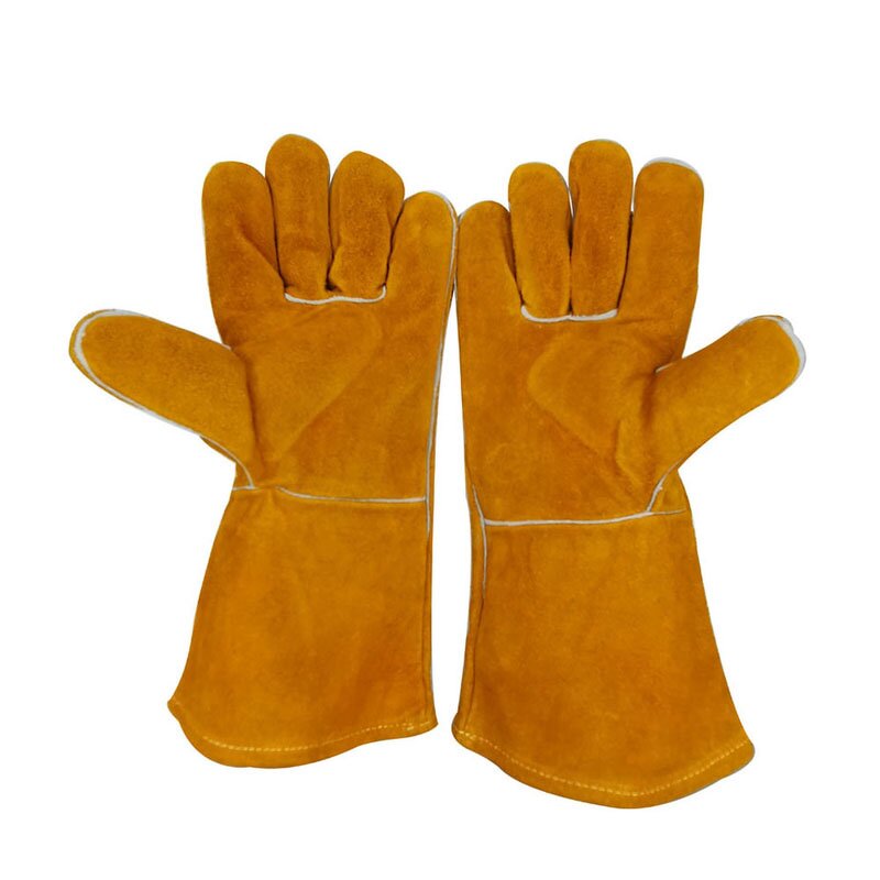 Long Welding Gloves Factory - OEM High Quality 14 Inch Yellow Cowhide